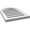 Ekena Millwork Round Top Surface Mount PVC Gable Vent: Functional, w/ 2"W x 1-1/2"P Brickmould Frame, 16"W x 24"H GVPRT16X2402SF - alternate 3